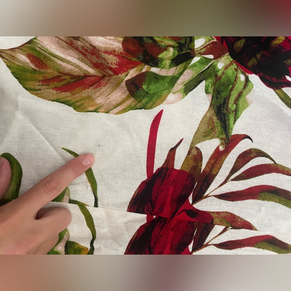 JOIE linen blend tropical print pants - Picture 7 of 7